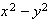 $x^{2}-y^{2}$