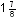 Math: 1 and 7/8