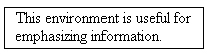 Example of paragraph boxed with thin rule