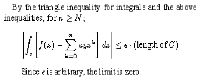 Example of mathematics and text produced by times package