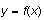 $y=f(x)$