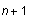 $n+1$