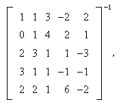 MATH: matrix