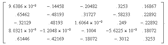 MATH: matrix