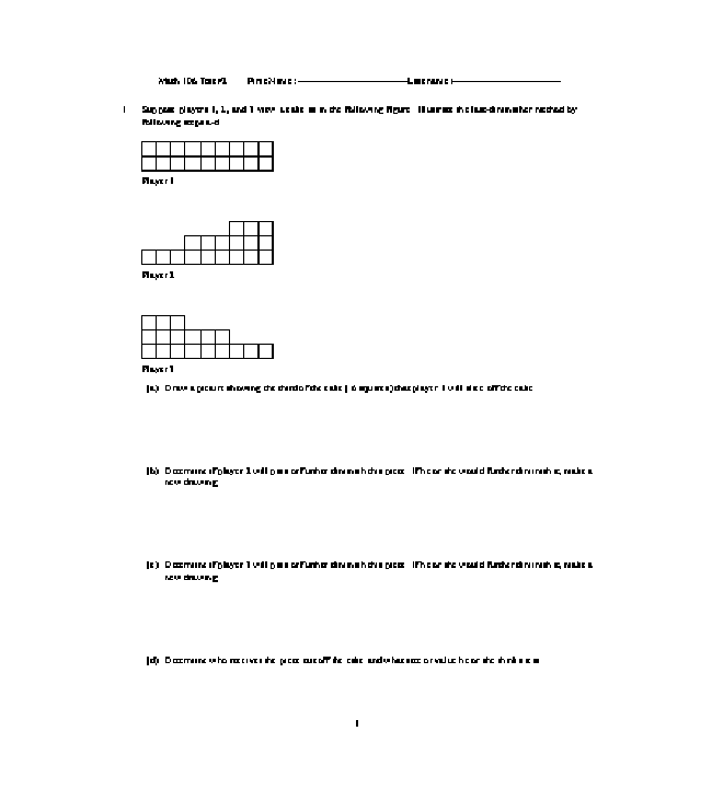 First page: Jeannine Exam style