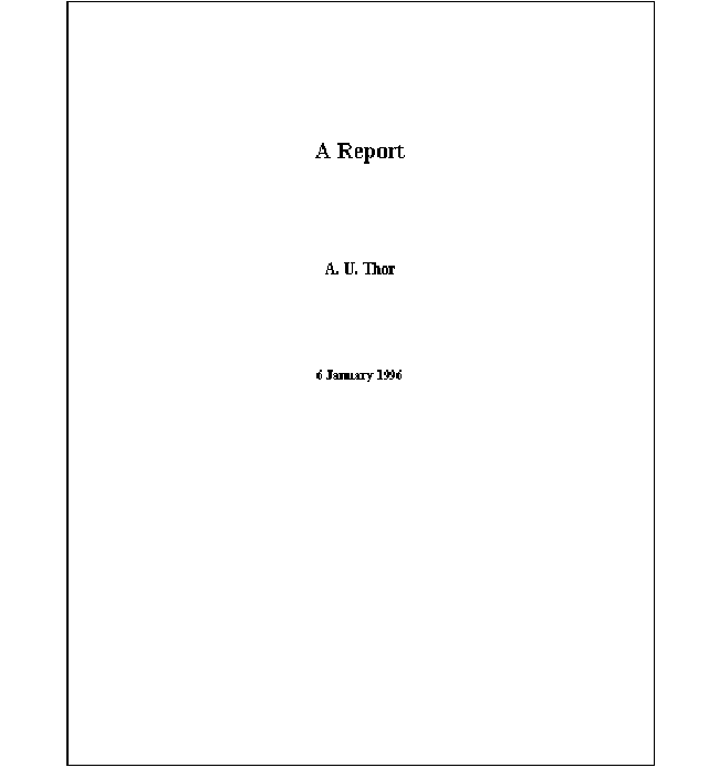 Title page: 2.5 Style Editor Report style