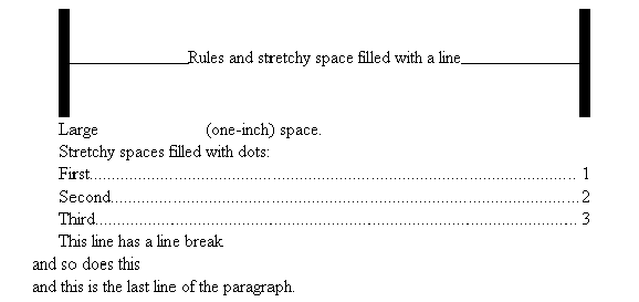 Examples of fill objects