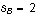 $s_{B}=2$