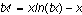 Math: tx'=xln(tx)-x